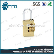 Golden Waterproof Antirust Cheap 3 Digital Brass Padlock